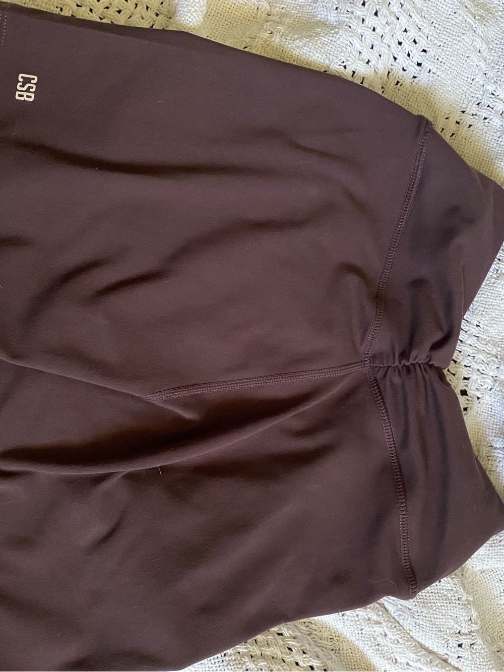 CSB Women’s High-Rise Athletic Shorts in Deep Brown